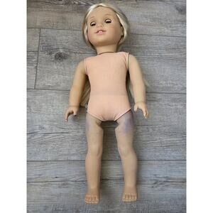 American Girl Doll Blonde Hair Brown Eyes 2014 Body TLC Ink Stains Project